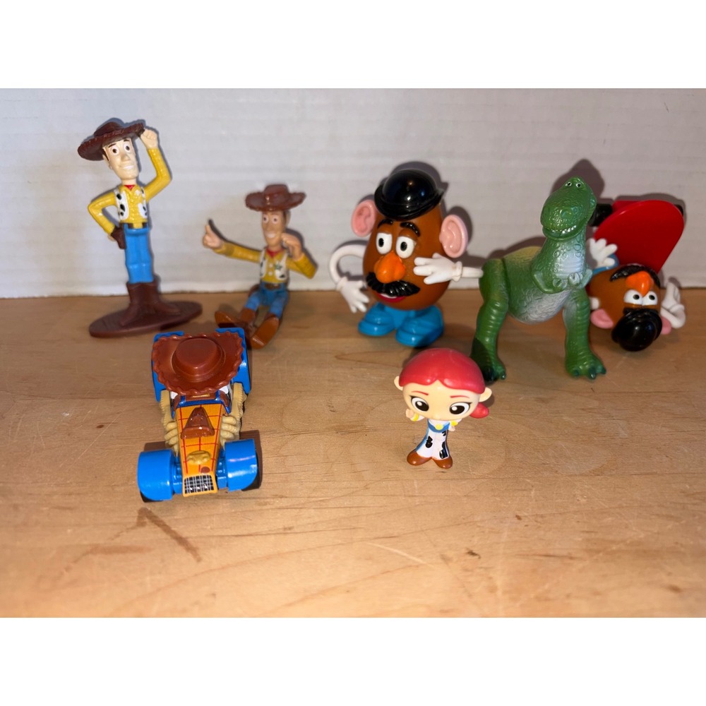 Disney Pixar Toy Story Mini Figure Lot of 7 - Woody JessieRex